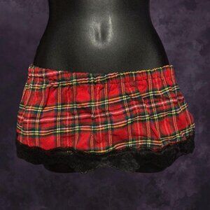 Plaid Micro Mini Skirt